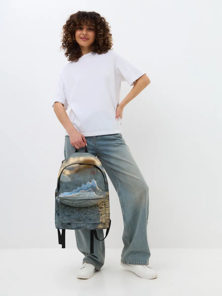 Рюкзак джинсовый / Морская ракушка