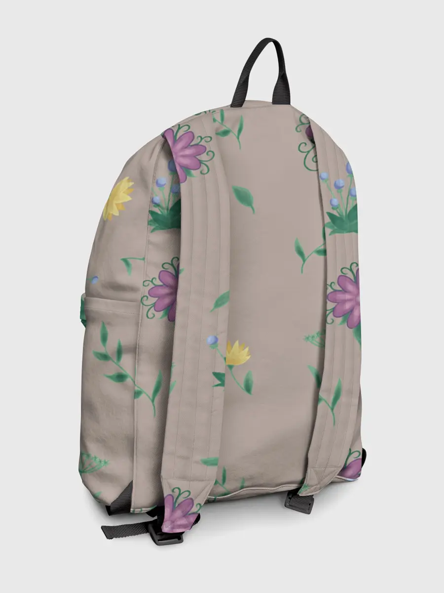 Рюкзак джинсовый / Цветочная эстетика