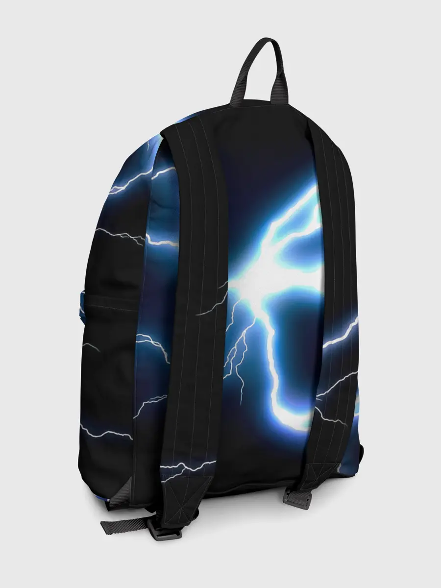 Рюкзак джинсовый / Чёрный клевер удар молнии