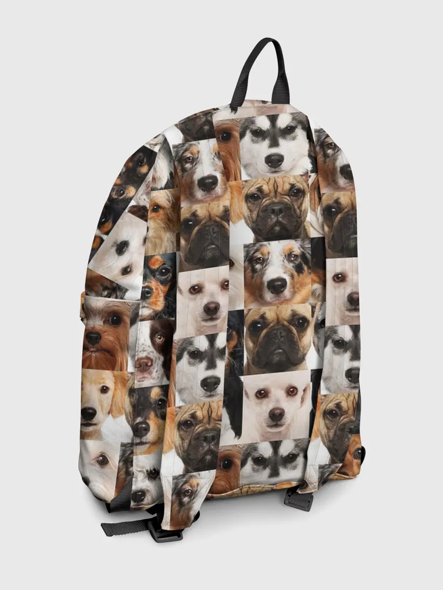 Рюкзак джинсовый / Я ЛЮБЛЮ СОБАК / I LOVE DOGS