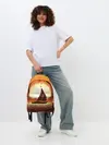 Рюкзак джинсовый / Кораблик на закате