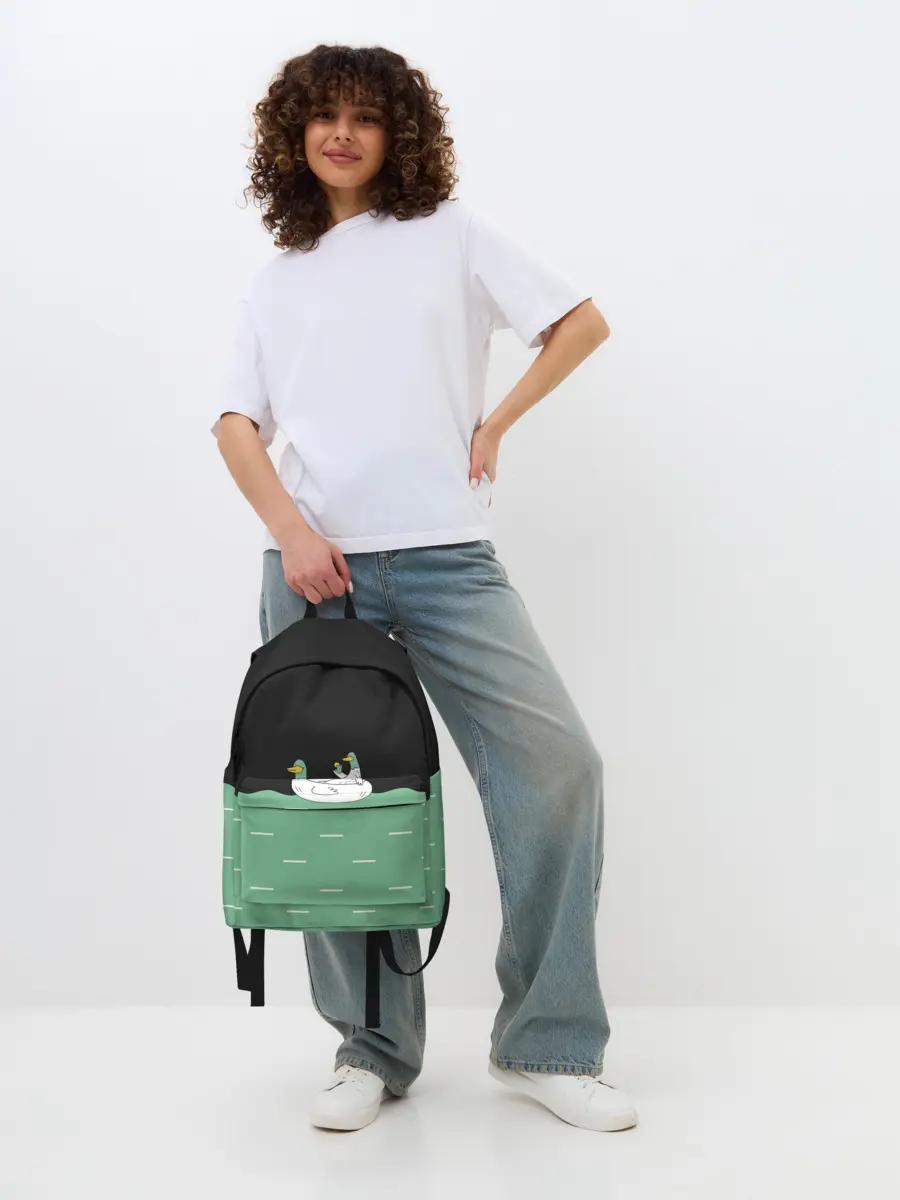 Рюкзак джинсовый / Уточки