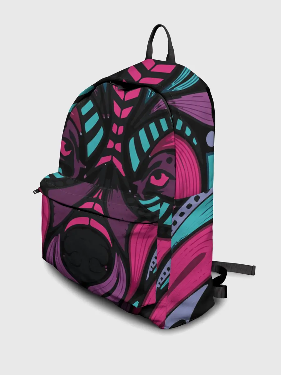 Рюкзак джинсовый / Морда волка