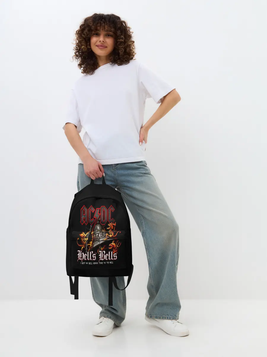 Рюкзак джинсовый / AC/DC Hells Bells