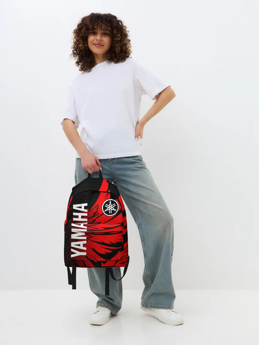 Рюкзак джинсовый / YAMAHA / ЯМАХА / МОТОСПОРТ