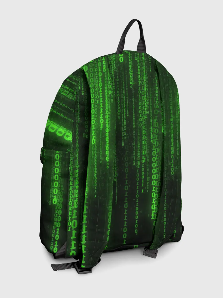 Рюкзак джинсовый / Двоичный код