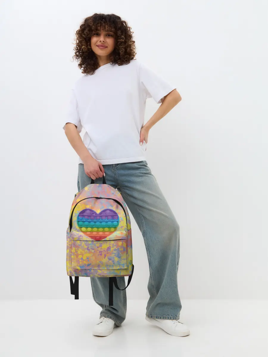 Рюкзак джинсовый / Я твой поп-ит!