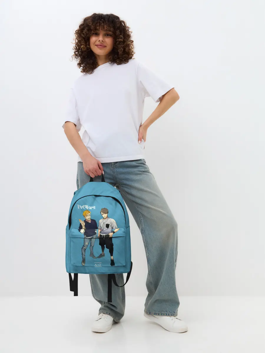 Рюкзак джинсовый / Старшая Инаризаки | Haikyuu!!