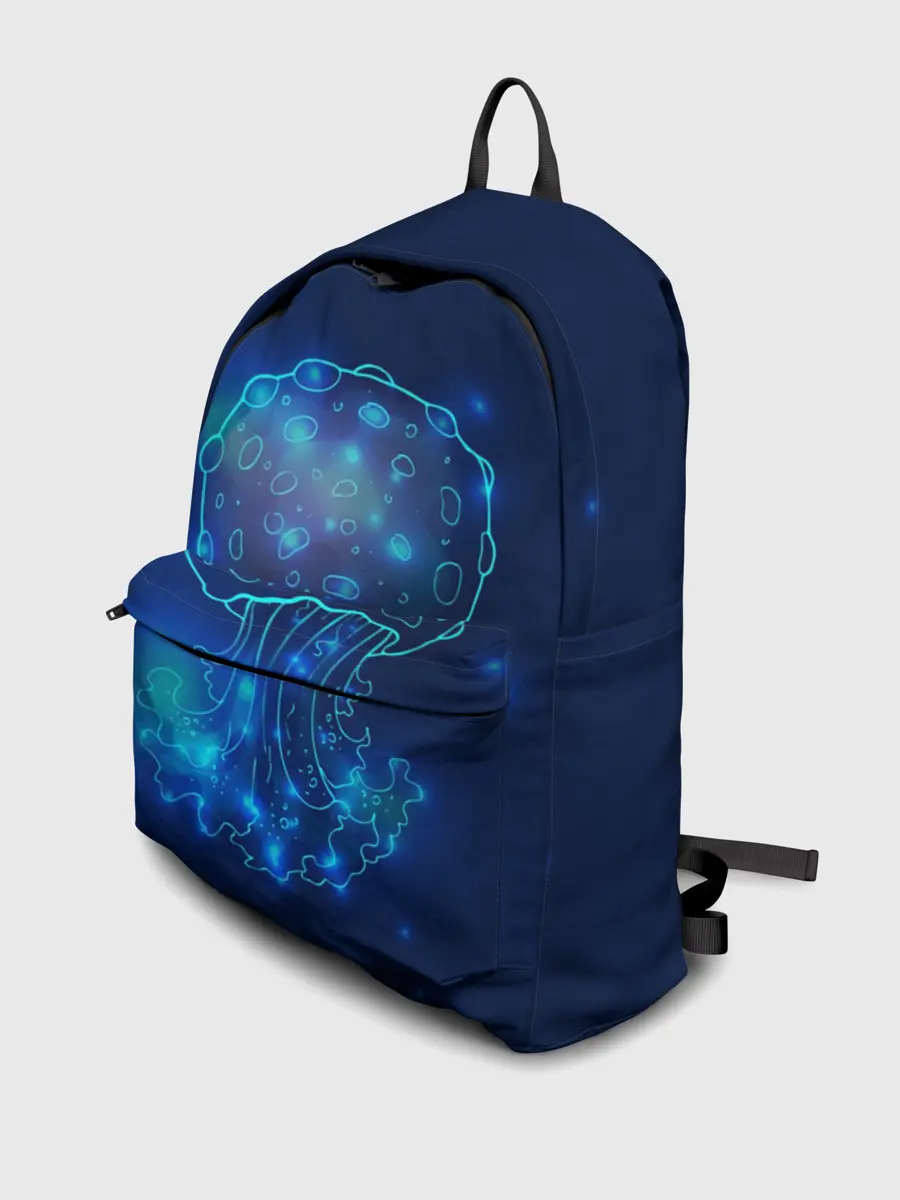 Рюкзак джинсовый / Медуза на синем