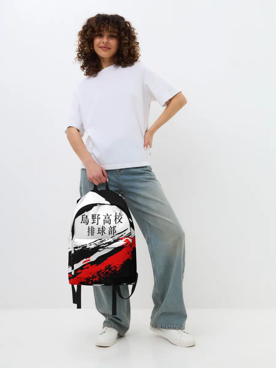 Рюкзак джинсовый / Старшая Карасуно | ВОЛЕЙБОЛ!!