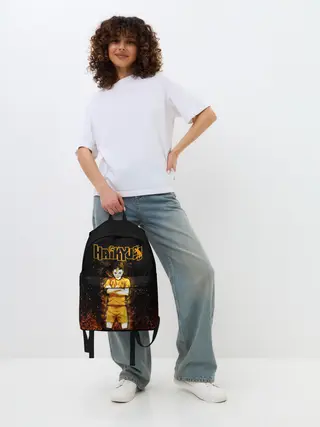 Рюкзак джинсовый / ВОЛЕЙБОЛ!! Нишиноя в огне