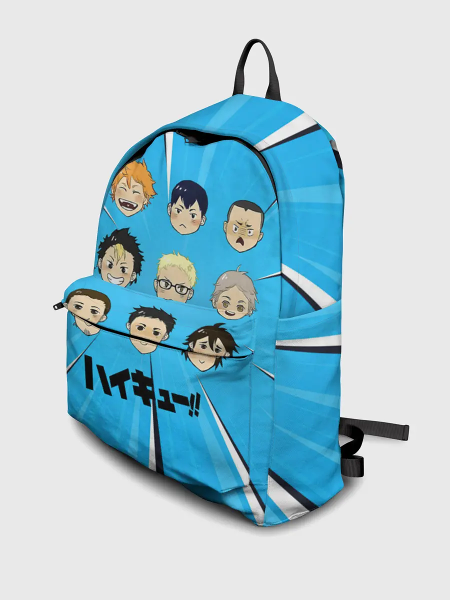 Рюкзак джинсовый / Игроки команды Карасуно | Haikyuu!!
