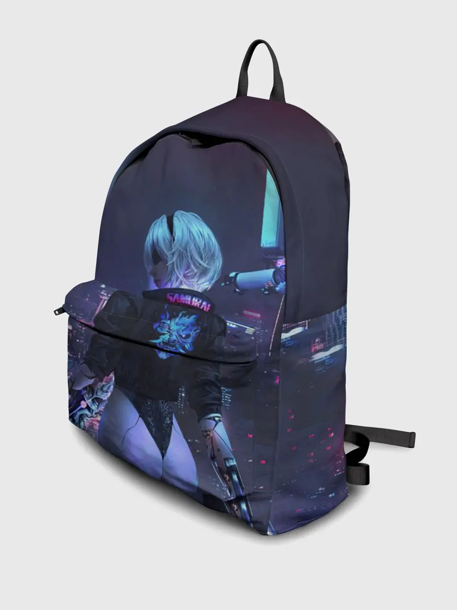 Рюкзак джинсовый / Nier X Cyberpunk