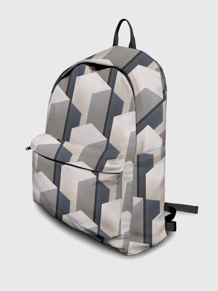 Рюкзак джинсовый / ГрафиЧеские Кубы