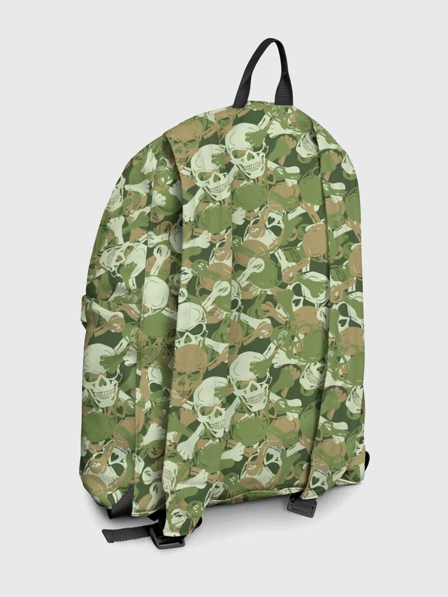 Рюкзак джинсовый / Камуфляж из черепов