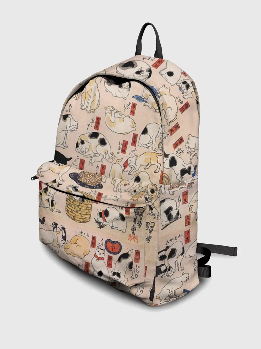 Рюкзак джинсовый / Kuniyoshi Cats