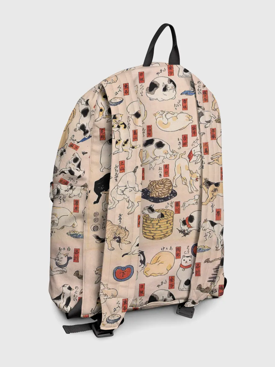 Рюкзак джинсовый / Kuniyoshi Cats