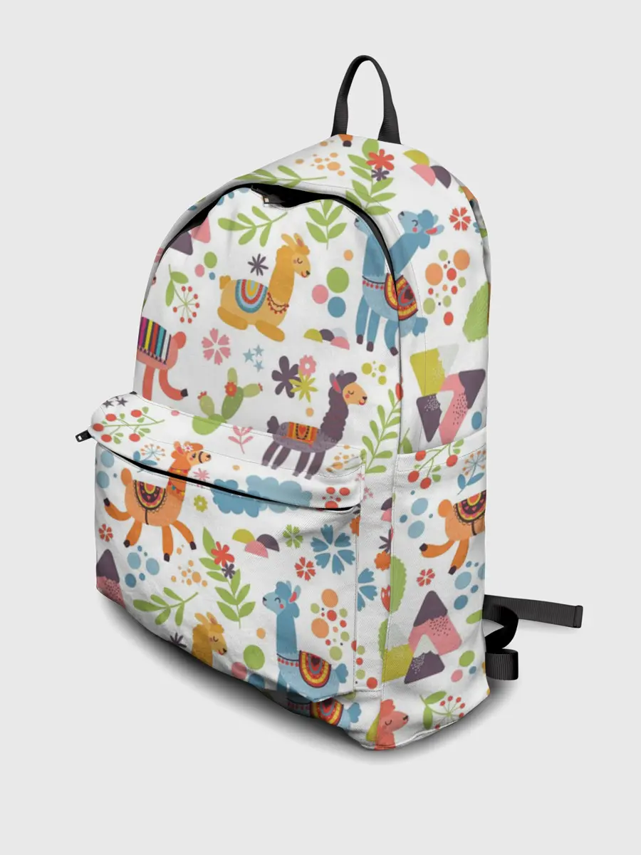 Рюкзак джинсовый / Ламы