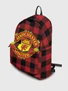 Рюкзак джинсовый / Манчестер Юнайтед фон в клетку