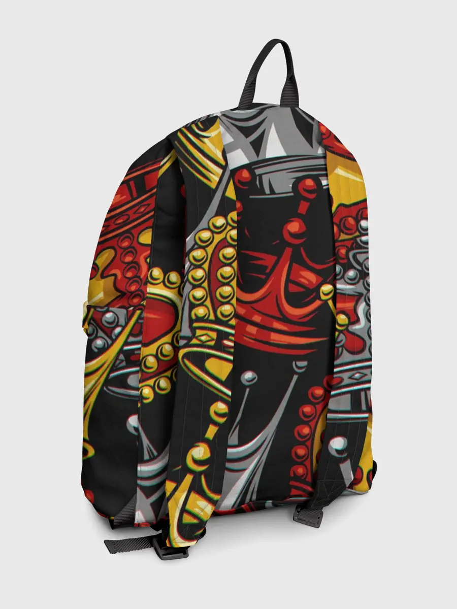 Рюкзак джинсовый / КОРОЛЕВСКИЙ БАГРОВЫЙ 3D