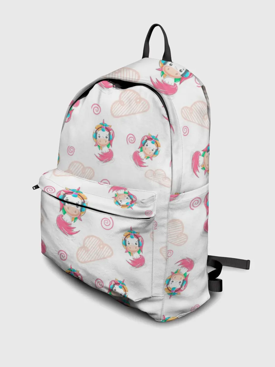 Рюкзак джинсовый / Радужные Единороги