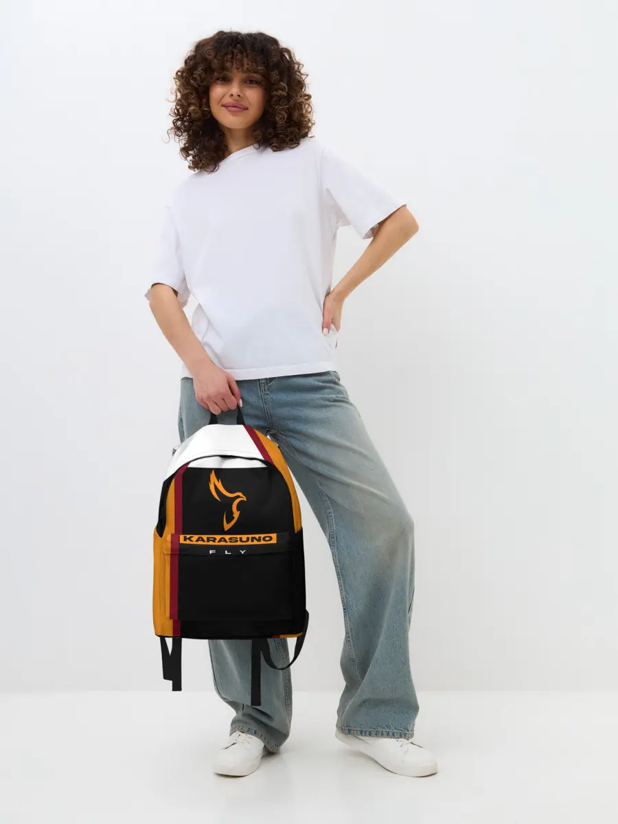 Рюкзак джинсовый / Старшая школа Карасуно Haikyu!!