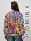 Женский свитшот / НЕОНОВЫЕ ЛИНИИ / АБСТРАКЦИЯ