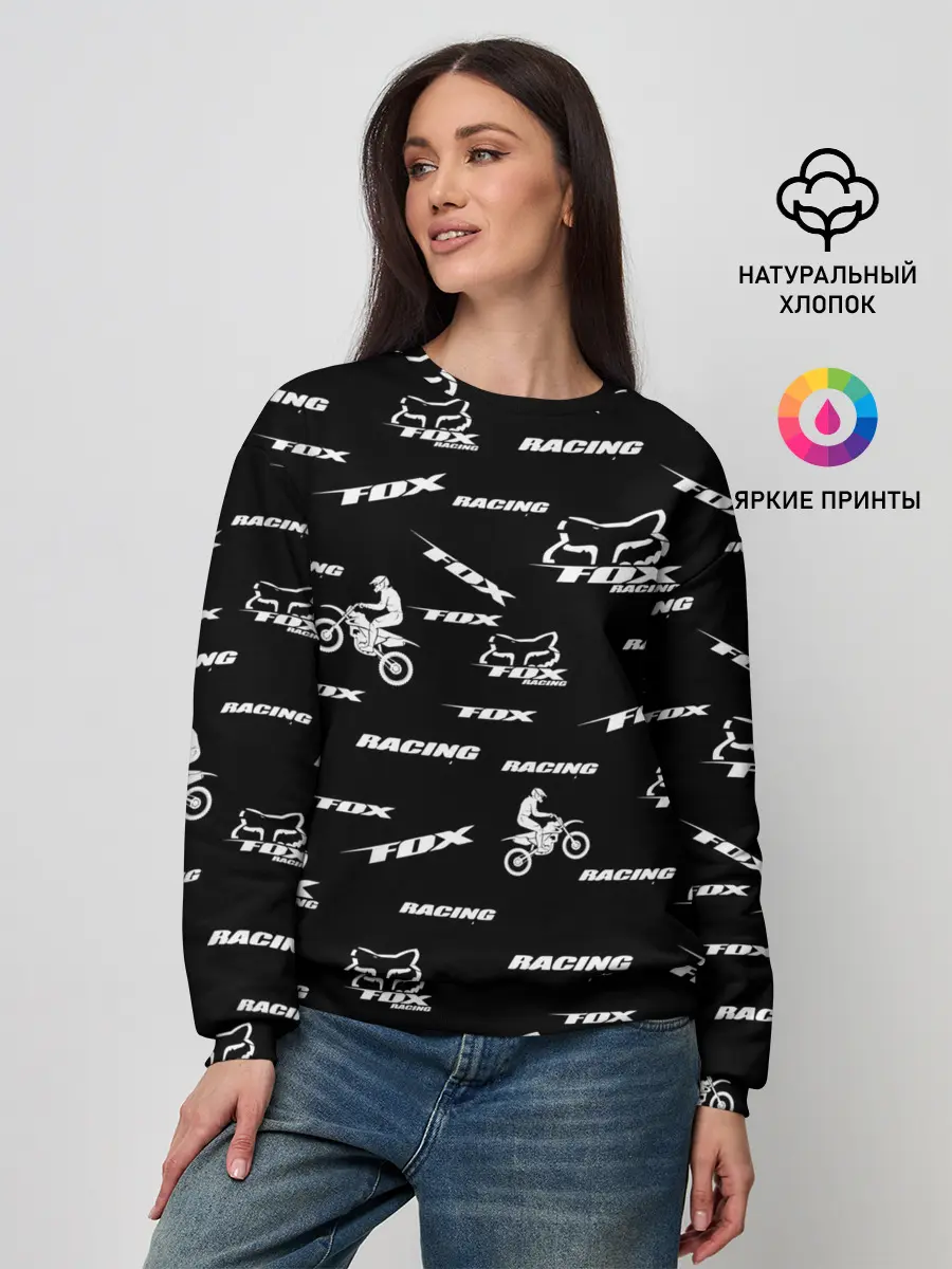 Женский свитшот / ФОРМА ДЛЯ МОТОКРОССА FOX | MOTOCROSS FOX