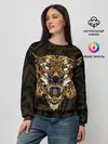 Женский свитшот / Тигровый стимпанк