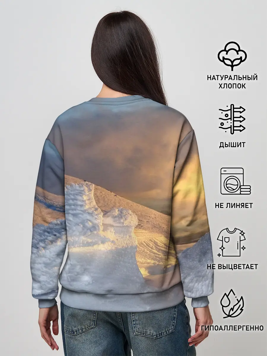 Женский свитшот / Снежная долина