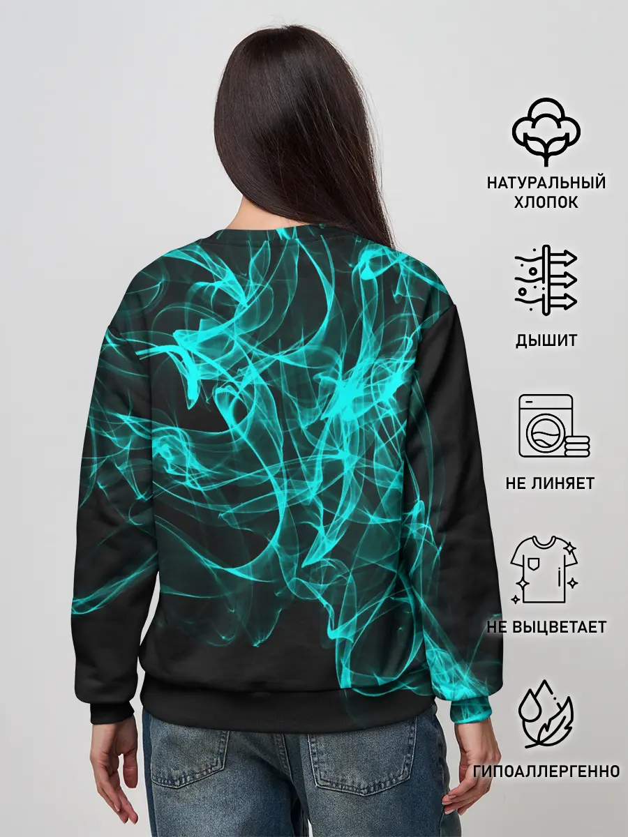 Женский свитшот / НЕОНОВЫЙ ДЫМ