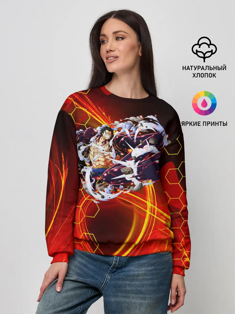 Женский свитшот / Ван Пис | Луффи 4 гир