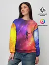 Женский свитшот / НЕОНОВЫЙ КОСМОС