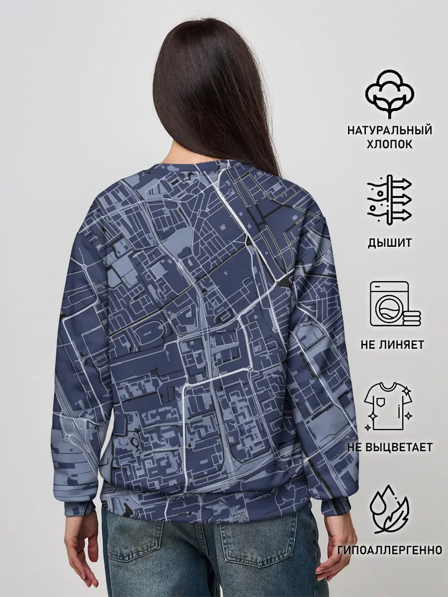 Женский свитшот / генплан города