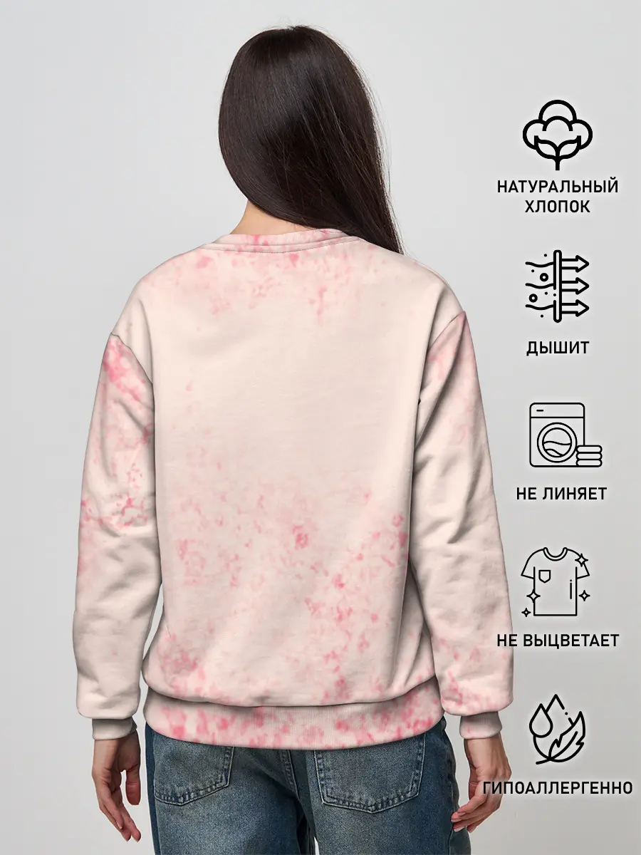 Женский свитшот / Love Pug | Люблю мопса