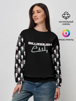Женский свитшот / BILLIE EILISH GLITCH