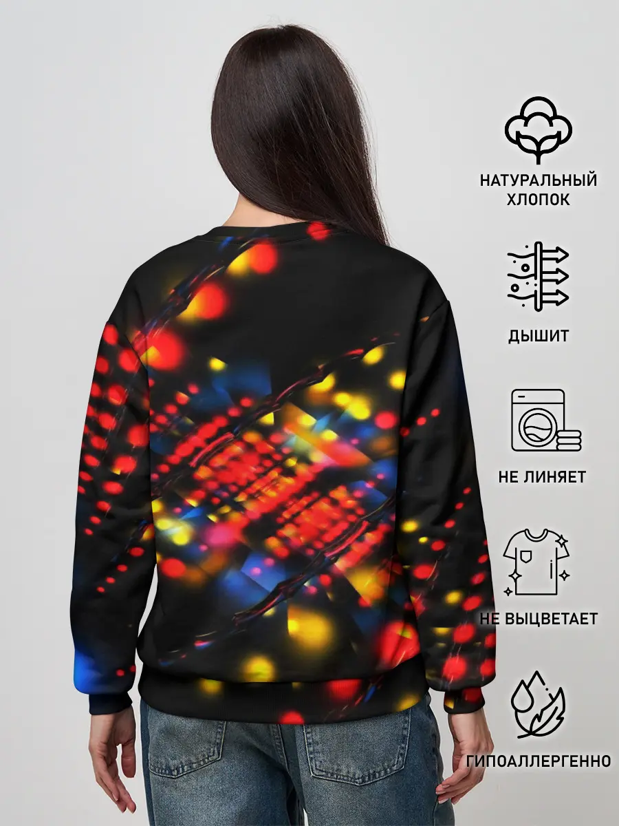 Женский свитшот / Fractal Digital 3D