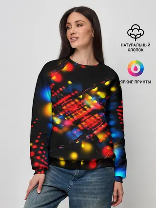 Женский свитшот / Fractal Digital 3D