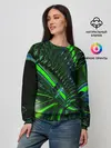 Женский свитшот / DIGITAL NEON GREEN