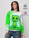 Женский свитшот / MINECRAFT CREEPER