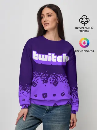 Женский свитшот / TWITCH / ТВИЧ