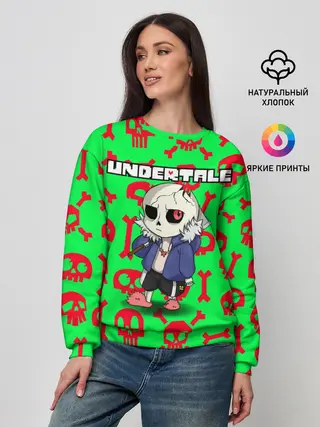 Женский свитшот / Undertale | Sans