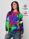 Женский свитшот / Абстрактные краски