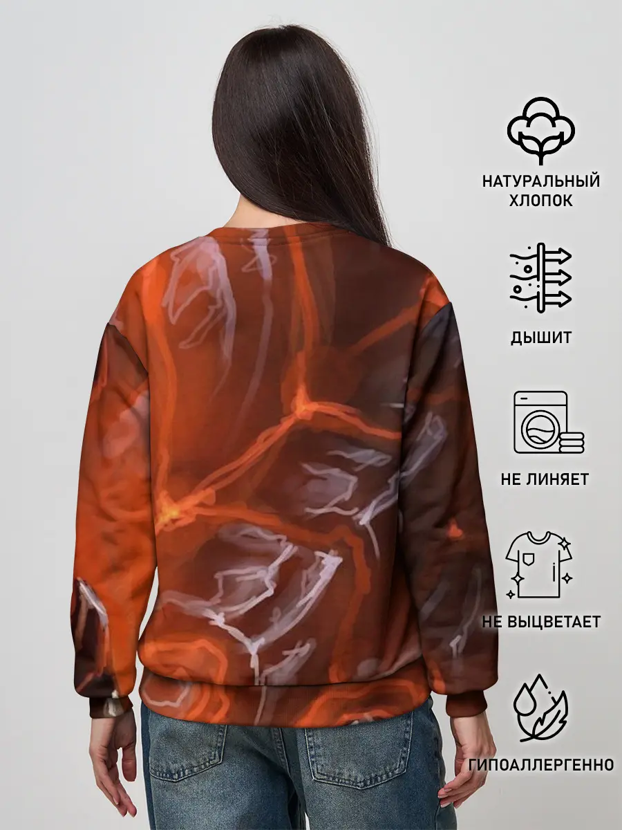 Женский свитшот / Дракон Лавы