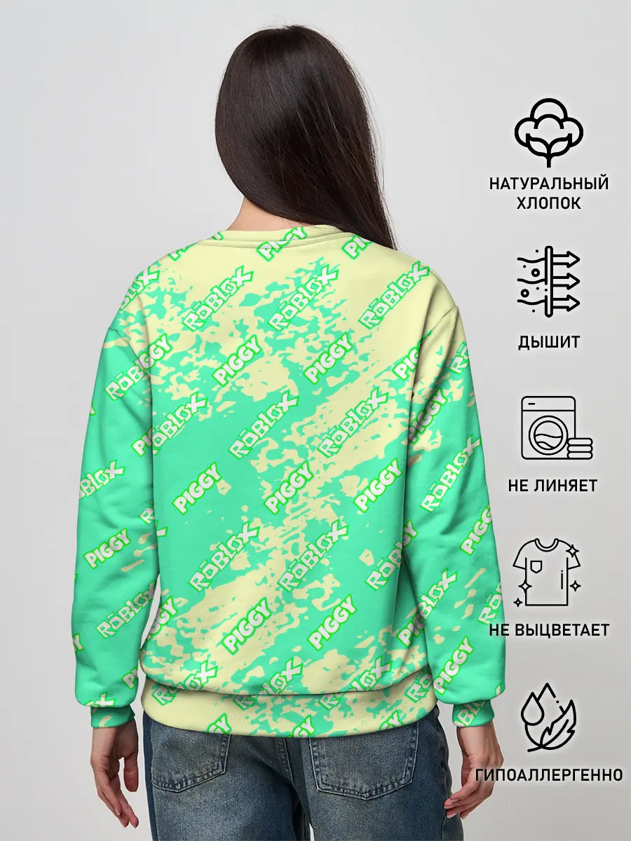 Женский свитшот / Свинка Пигги из Roblox