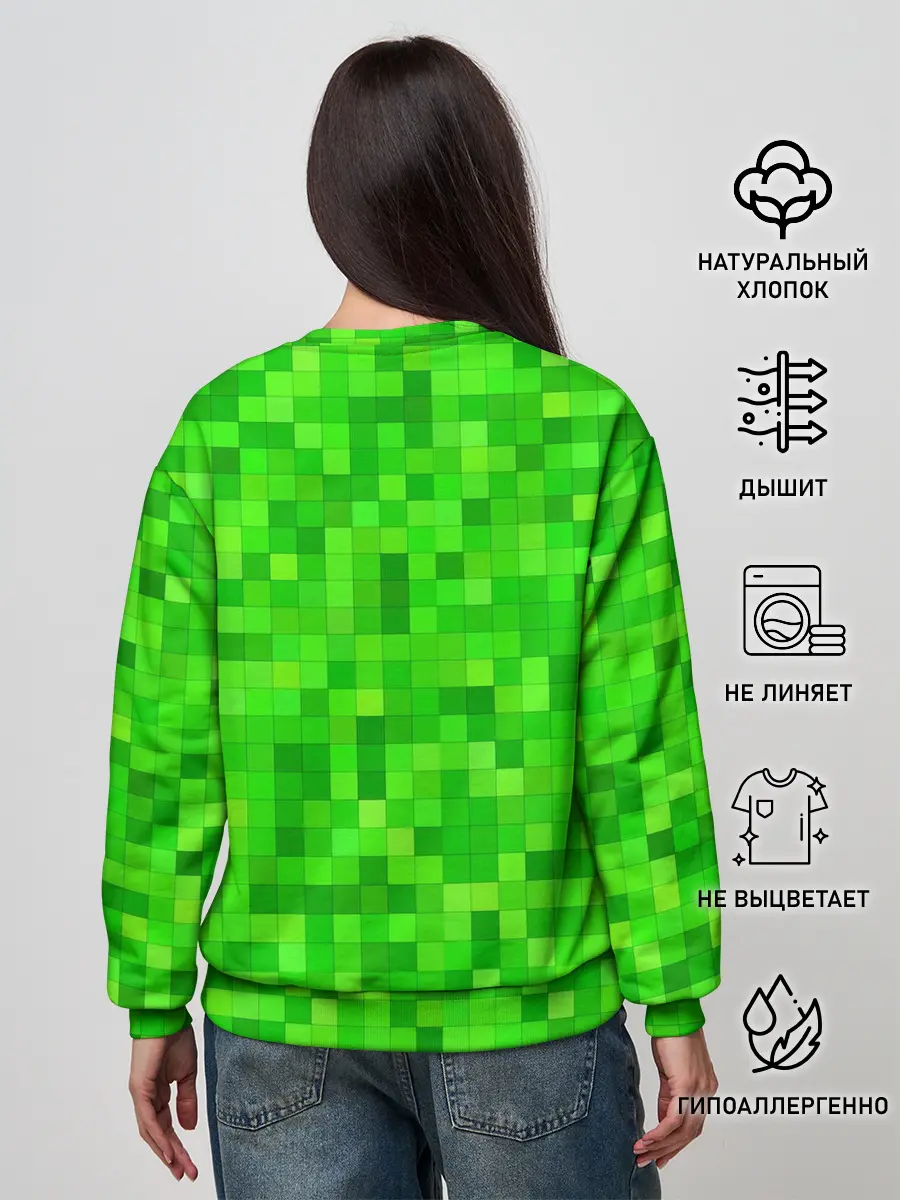 Женский свитшот / MINECRAFT CREEPER
