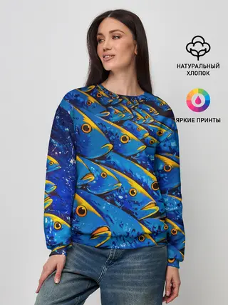 Женский свитшот / Рыбалка