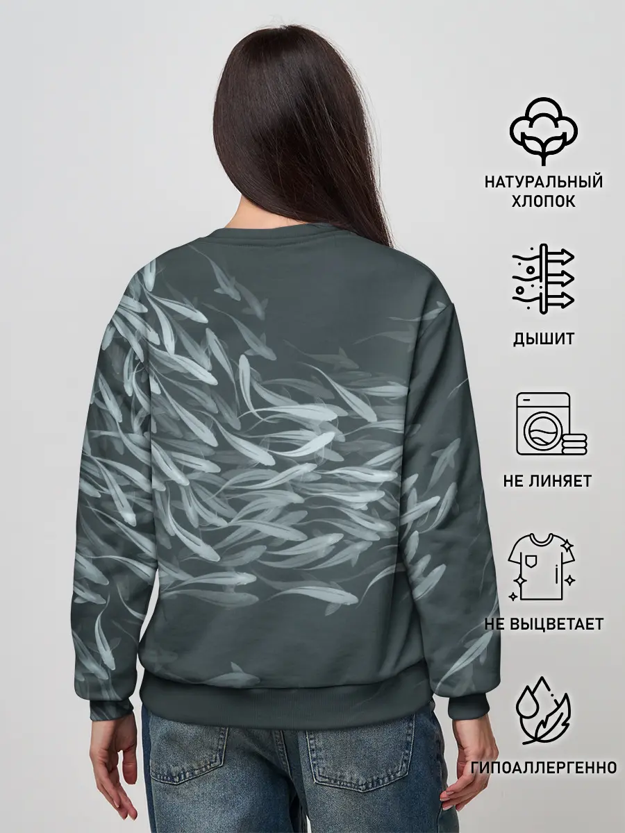 Женский свитшот / Рыбы