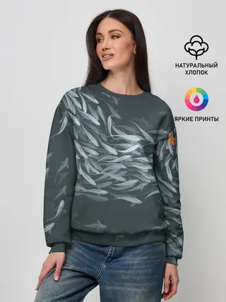 Женский свитшот / Рыбы