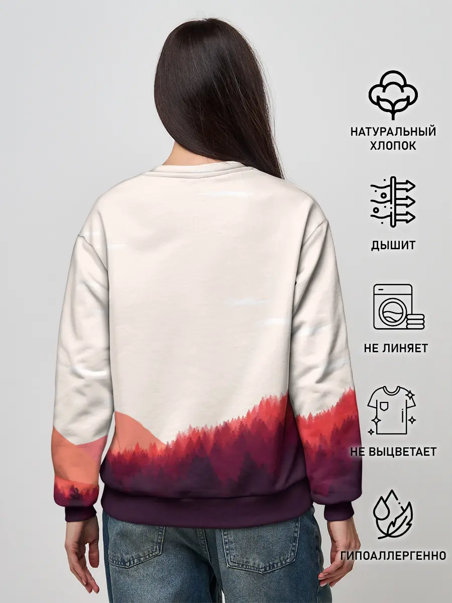Женский свитшот / Пейзаж №1